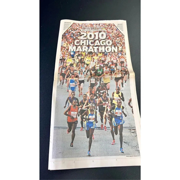 Chicago Tribune 2010 Chicago Marathon Vintage Newspaper - Picture 1 of 7